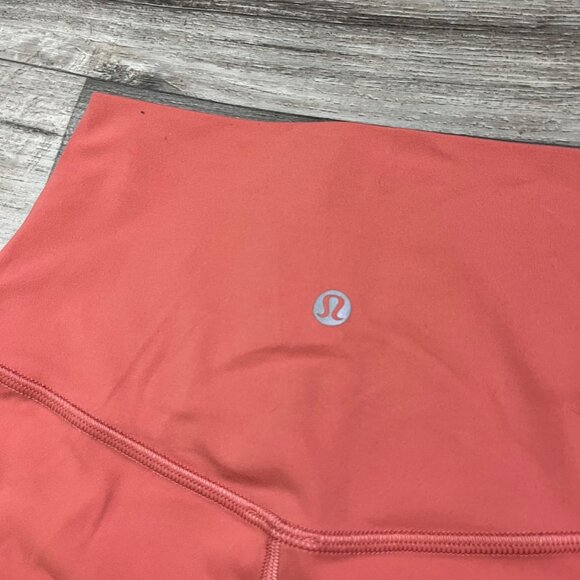 Lululemon Athletic Align High Rise Short 8” Rustic Coral Women’s Size 2 - Picture 5 of 6